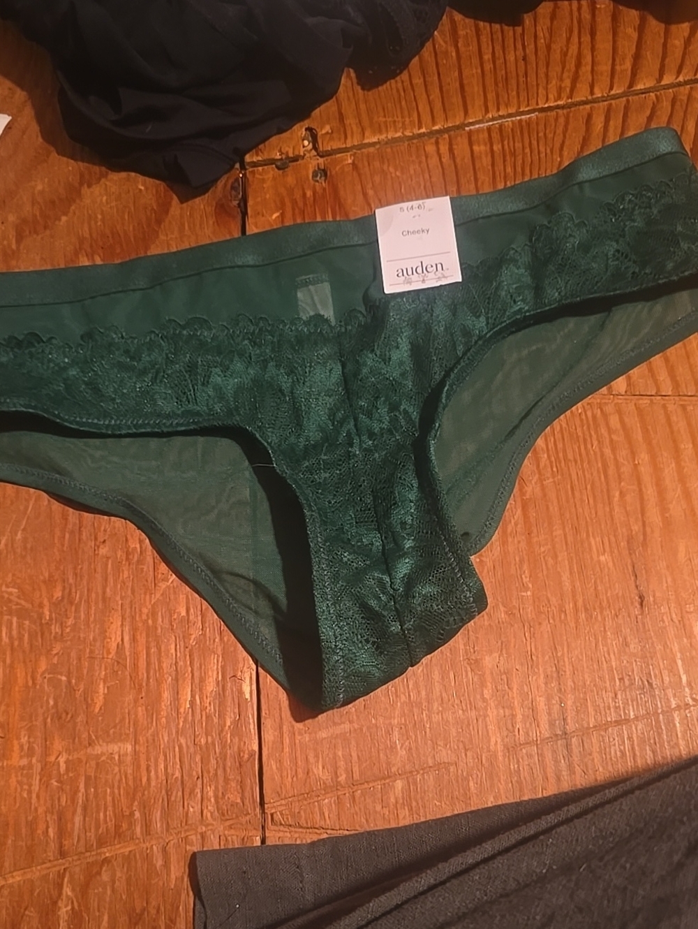 ❤️10/$10 Auden Cheeky Lace Bikini Panty - Forest Green